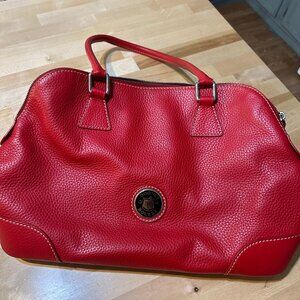Red Leather Dooney & Bourke Handbag